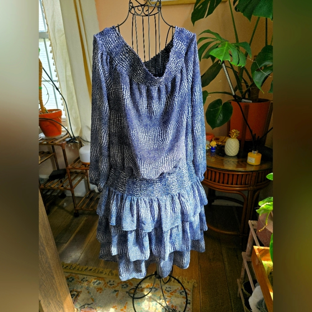 Michael Kors Ruffled Off Shoulder Dress